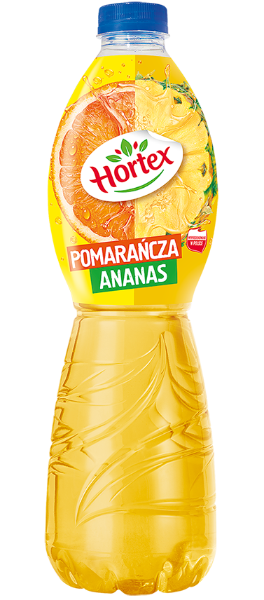 NAPOJ POMARANCZA ANANAS 1,75L*6 PET HORTEX