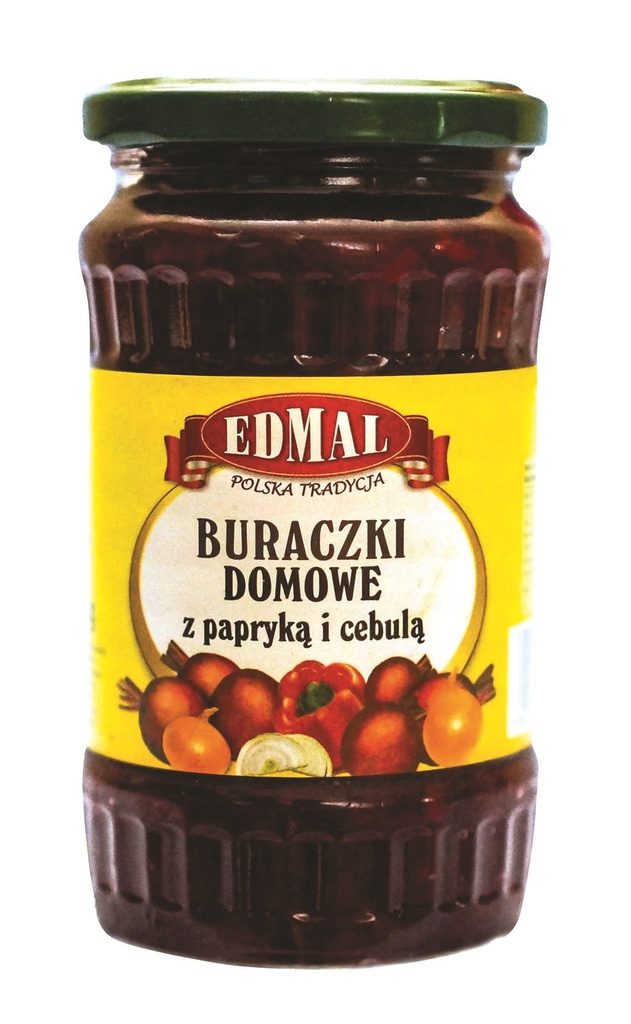 BURACZKI DOMOWE Z PAPRYKA I CEBULA 370ML*10 EDMAL