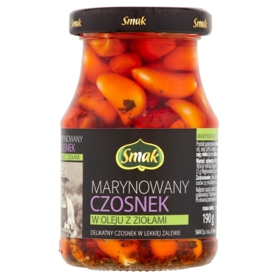 CZOSNEK SMAK W OLEJU Z ZIOLAMI 190G