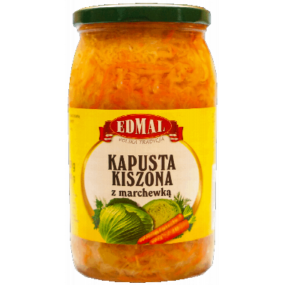 KAPUSTA KISZONA Z MARCHEWKA 900ML*8 EDMAL