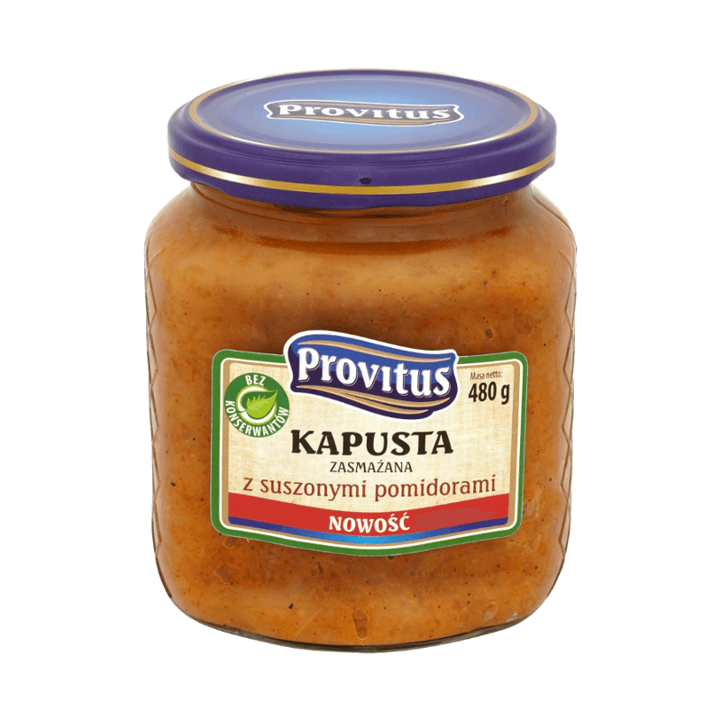 KAPUSTA PROVITUS ZASMAZANA Z SUSZ POMIDORAMI 480G