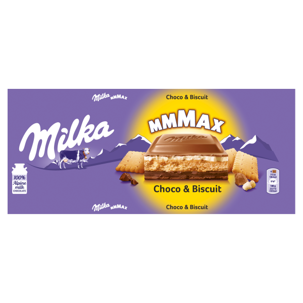 CZEKOLADA MILKA CHOCO&BISCUIT 300G*12 MONDELEZ