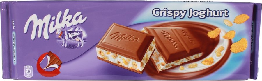 CZEKOLADA MILKA CRISPY JOGHURT 300G*12 MONDELEZ