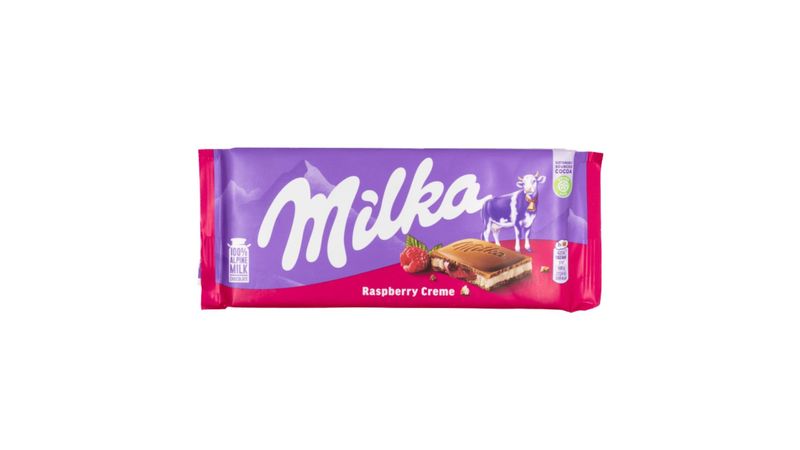 CZEKOLADA MILKA MALINA 100G*22 MONDELEZ