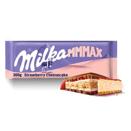 CZEKOLADA MILKA STRAWBERRY CHEESECAKE 300G*12 MONDELE