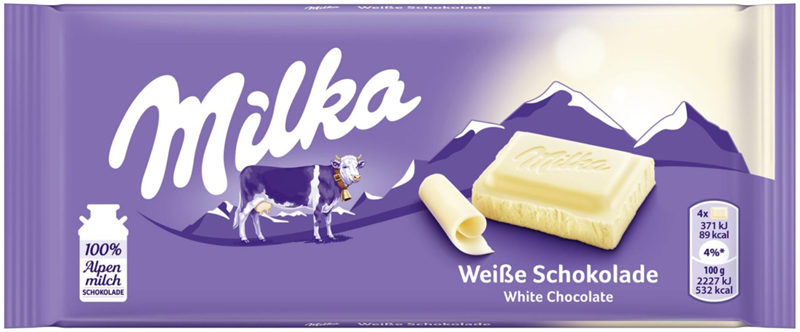 CZEKOLADA MILKA WHITE 100G*22 MONDELEZ