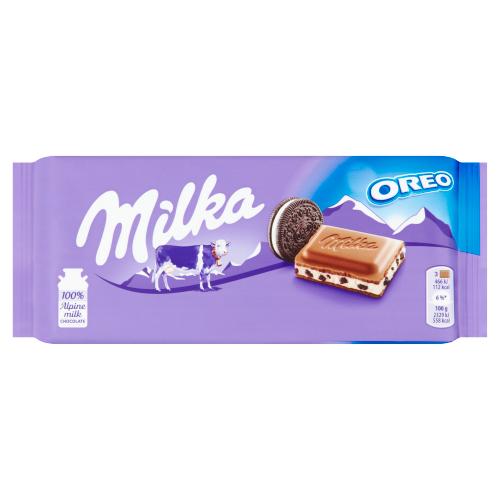 CZEKOLADA MILKA WITH OREO COOKIES 100G*22 MONDELEZ