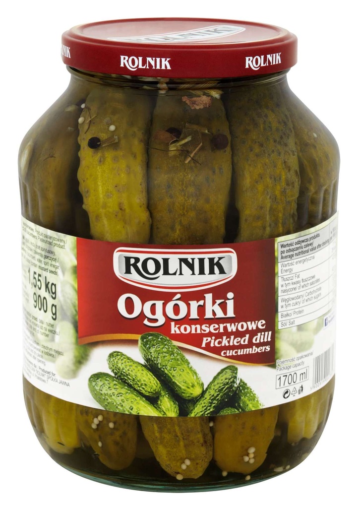 OGORKI ROLNIK KONSERWOWE 1700ML*3