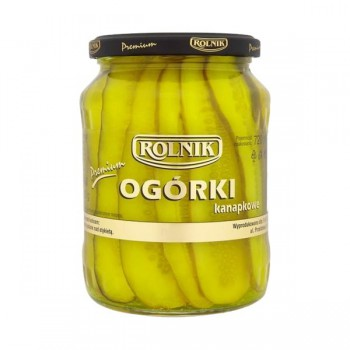 OGORKI ROLNIK KANAPKOWE 720ML*6