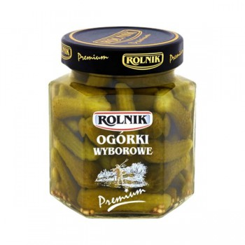 OGORKI ROLNIK KONSERWOWE PREMIUM WYBOROWE 314ML*6