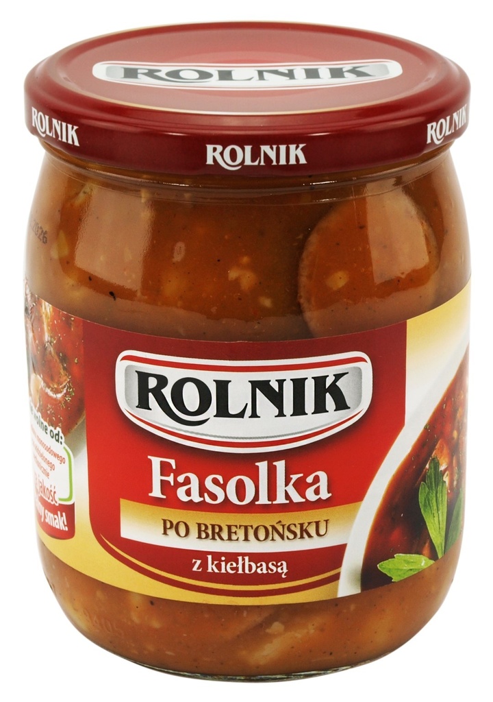 FASOLKA ROLNIK PO BRETONSKA Z KIELBASA 540ML*6