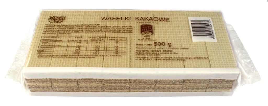 WAFLE SKAWA KAKAO 500G*9