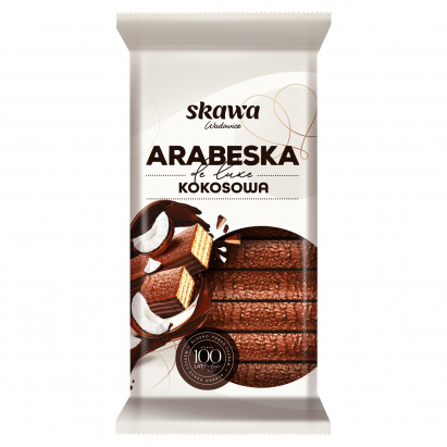 WAFLE ARABESKA DE LUXE KOKOSOWA 190G*15 SKAWA