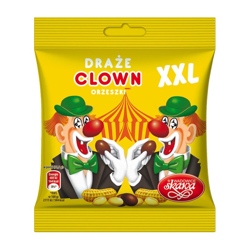 DRAZE ORZESZKI CLOWN XXL 130G*22 SKAWA