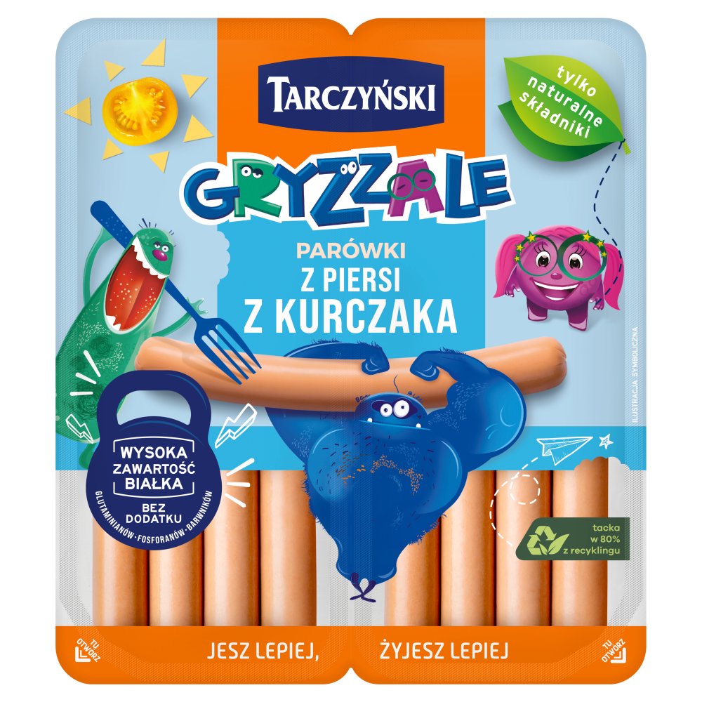 TARCZYNSKI GRYZZALE PAROWECZKI Z KURCZAKA 160G*10