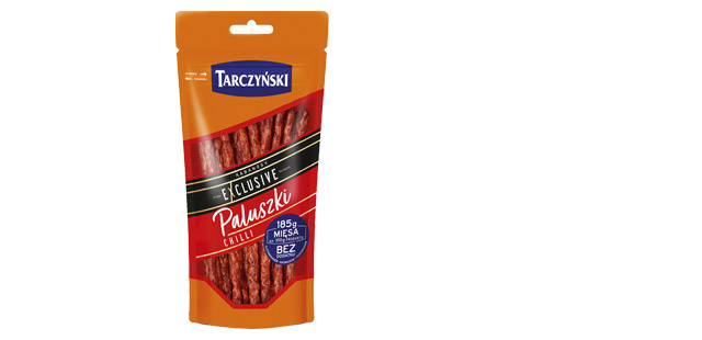 TARCZYNSKI KABANOSY EXCLUSIVE PALUSZKI CHILLI95G*16