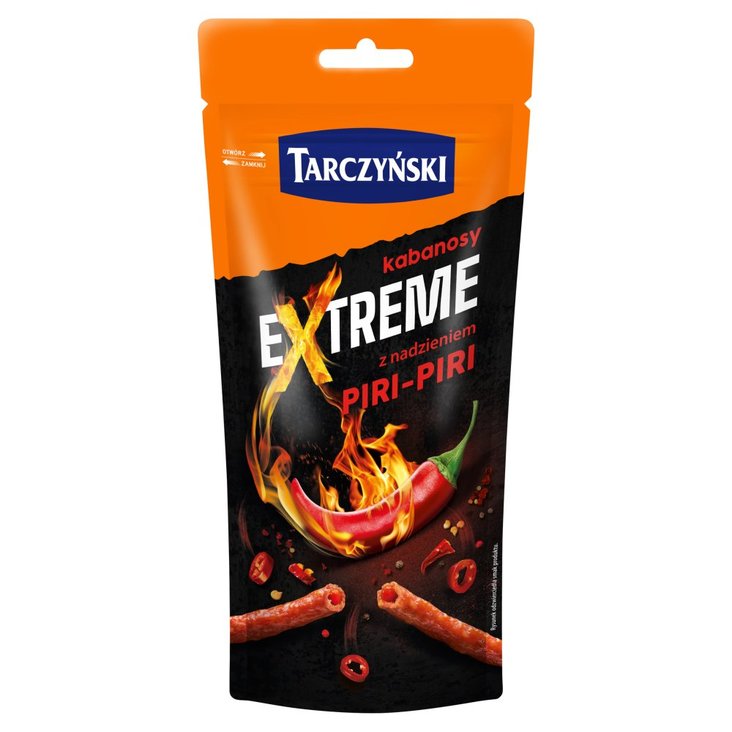 TARCZYNSKI KABANOSY NADZIANE EXTREME PIRI PIRI 95G*10