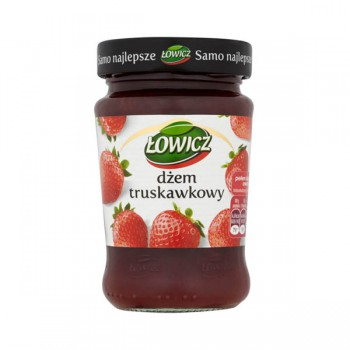 DZEM LOWICZ TRUSKAWKOWY NISKOSLODZONY 280G*8