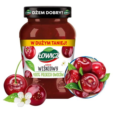 DZEM LOWICZ WISNIOWY NISKOSLODZONY 450G*6