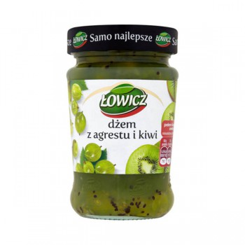 DZEM LOWICZ Z AGRESTU I KIWI NISKOSLODZONY 280G*8