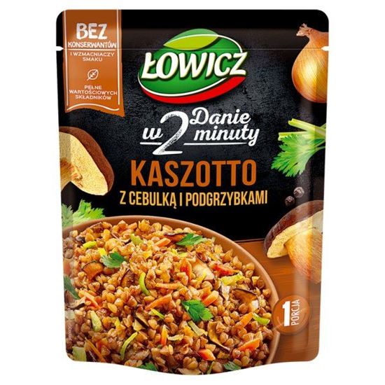 KASZOTTO KASZA GRYCZ CEBULA SUSZ GRZYB 250G*8 LOWICZ