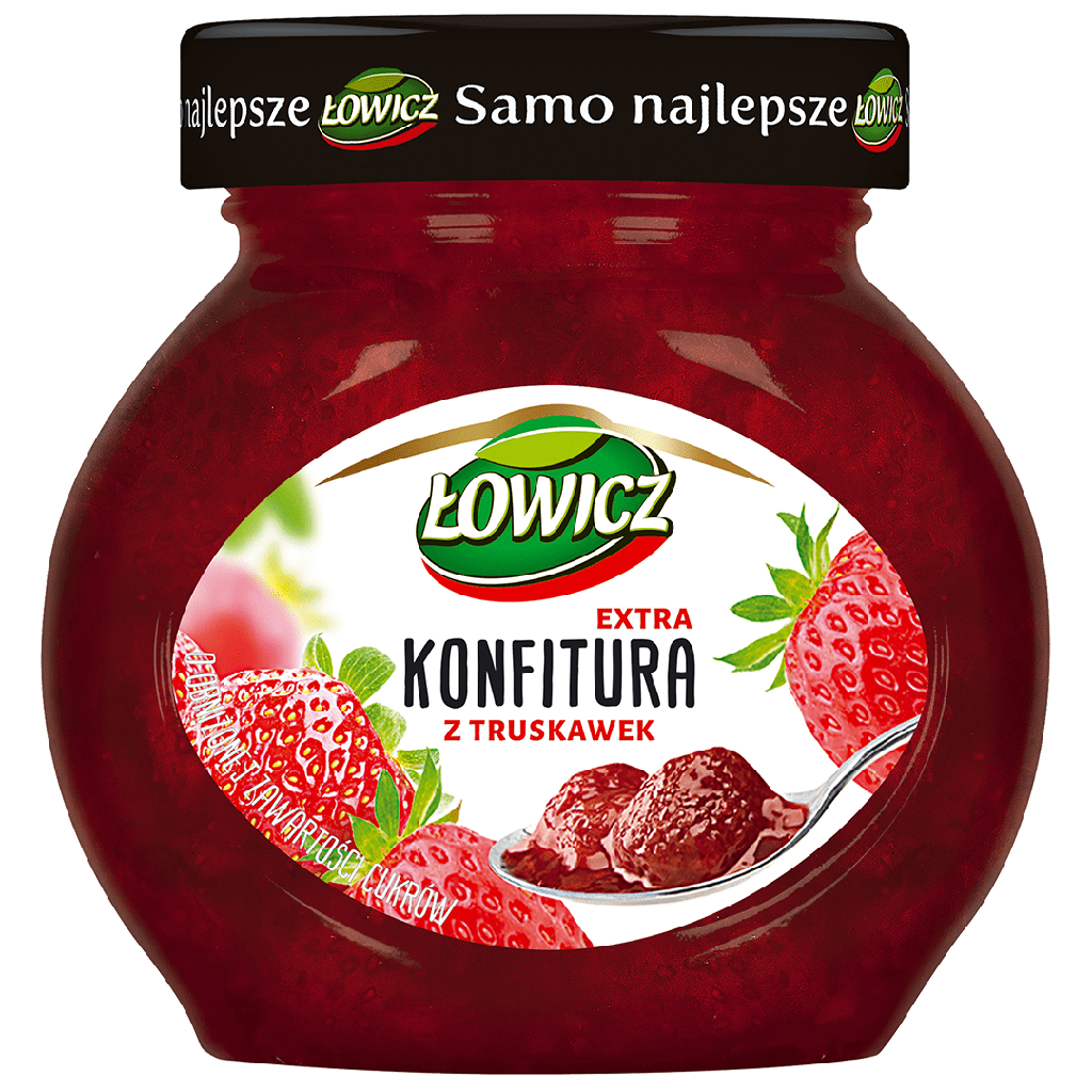 KONFITURA LOWICZ Z TRUSKAWEK 240G*8