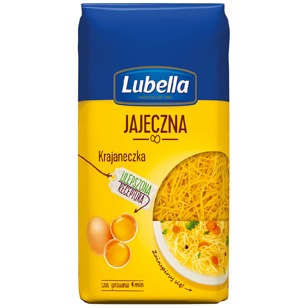 MAKARON LUBELLA 250G*18 DOMOWY JAJECZNY KRAJANECZKA