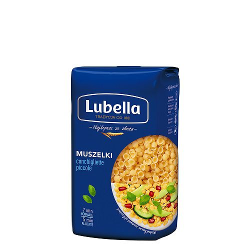 MAKARON LUBELLA MUSZELKI MALE 400G*12 MASPEX