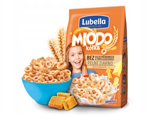 PLATKI SNIADANIOWE MIODO KOLKA 250G*12 LUBELLA