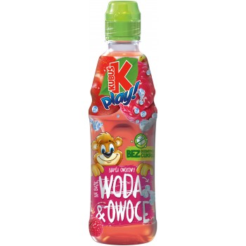 NAPOJ KUBUS PLAY 400ML*12 WODA&OWOCE JABLKO-MALIN PET