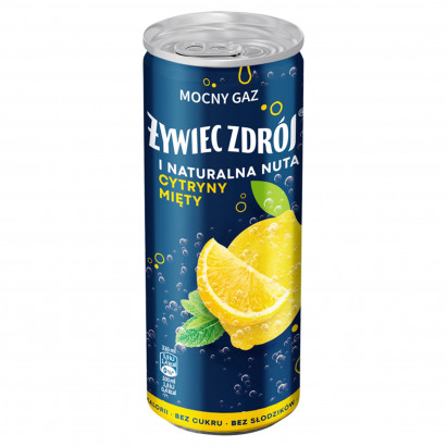 WODA MOCNY GAZ CYTRYNA-MIETA 330ML*12 PUSZ ZYWIEC ZDR