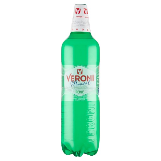 WODA VERONI MINERAL PERLE ZIEL1,5L*6 GAZ PET ZBYSZKO