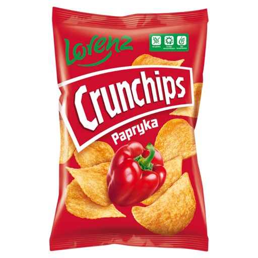 CHIPSY CRUNCHIPS PAPRYKA 140G/150G*10 LORENZ