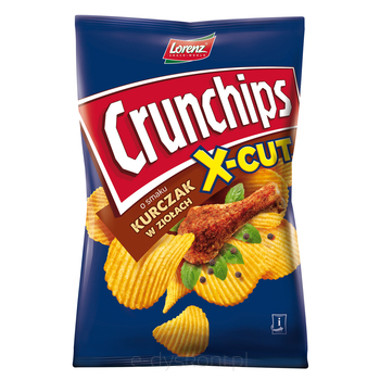 CHIPSY CRUNCHIPS X-CUT KURCZAK W ZIOLACH 140G*10 LORE