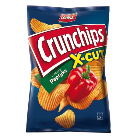 CHIPSY CRUNCHIPS X-CUT PAPRYKA 140G/150G*10 LORENZ