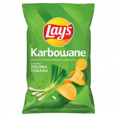 CHIPSY LAY'S KARBOWANE ZIEL CEBULKA 120G*24 FRITO-LAY