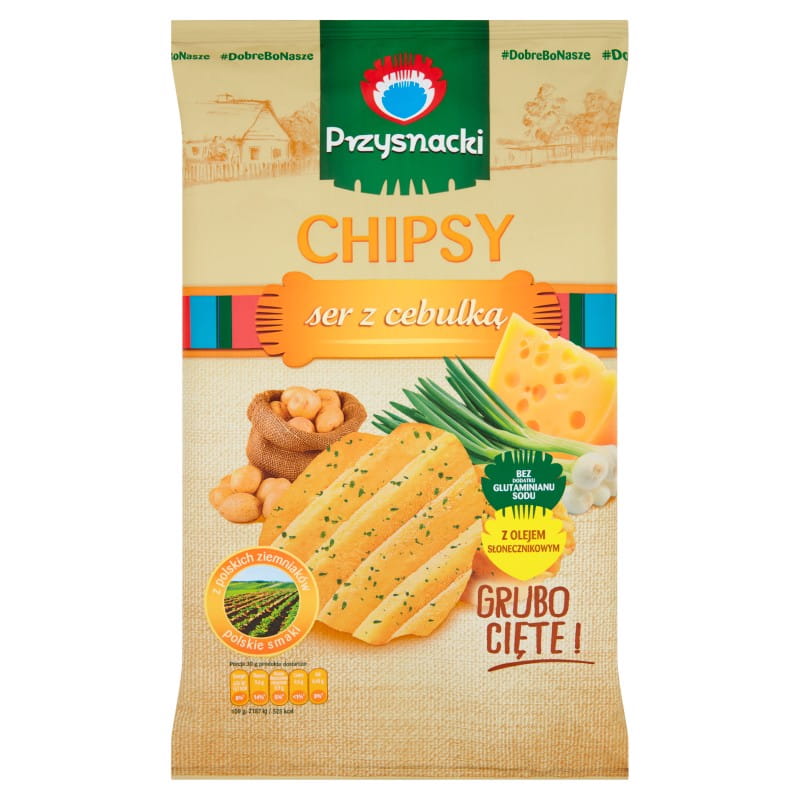 CHIPSY PRZYSNACKI SER Z CEBULA 135G*9 INTERSNACK