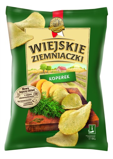 CHIPSY WIEJSKIE ZIEMNIACZKI KOPEREK 130G*10 LORENZ