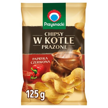 CHIPSY W KOTLE PRZYSNA PRAZONE PAPRYKA 125G*10 INTER