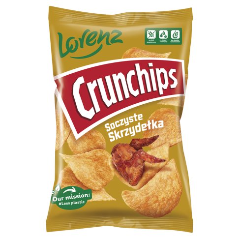 CHIPSY CRUNCHIPS SOCZYSTE SKRZYDELKA 140G*10 LORENZ