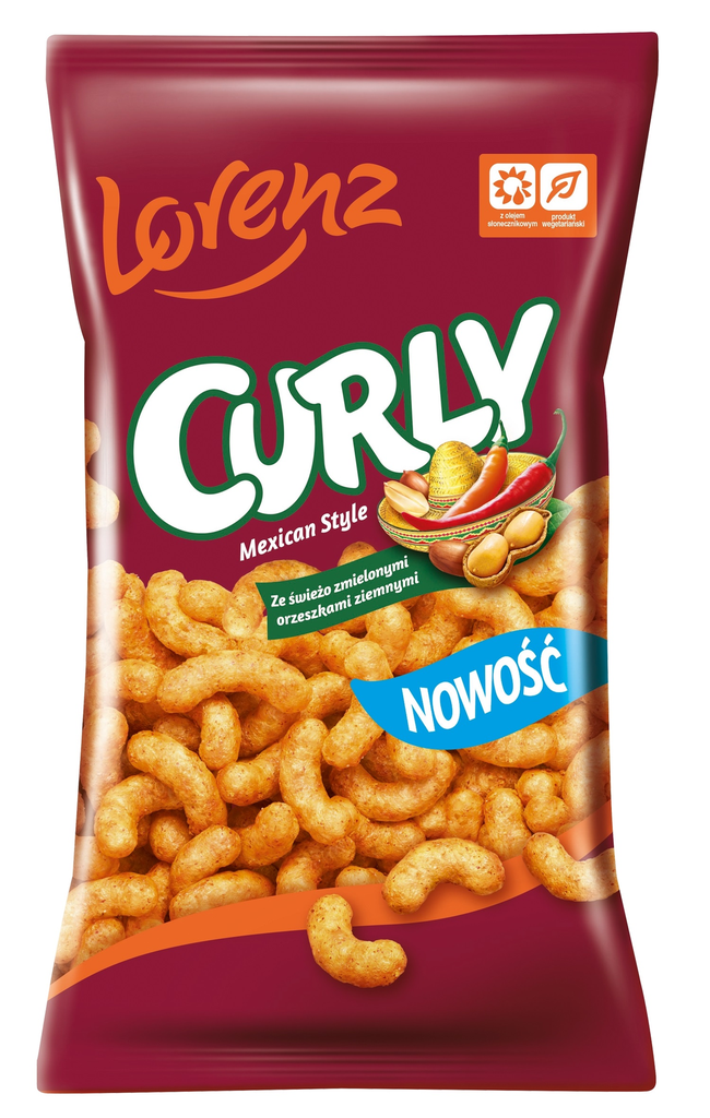 CHIPSY CURLY MEXICAN STYLE 100G*14 LORENZ