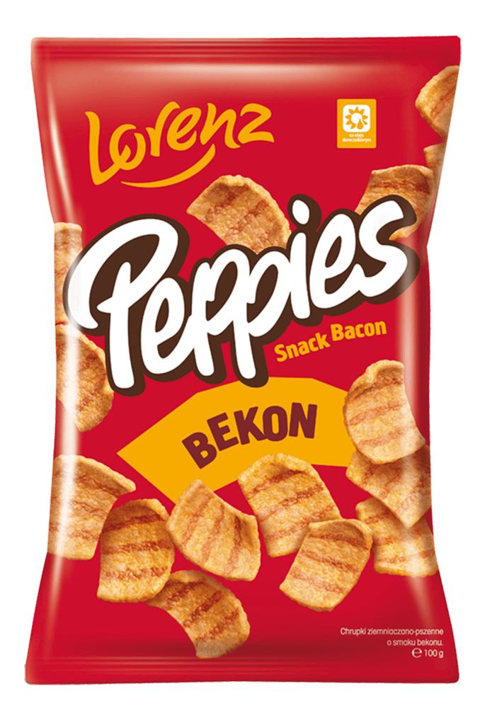 CHRUPKI PEPPIES BEKON 100G*16 LORENZ