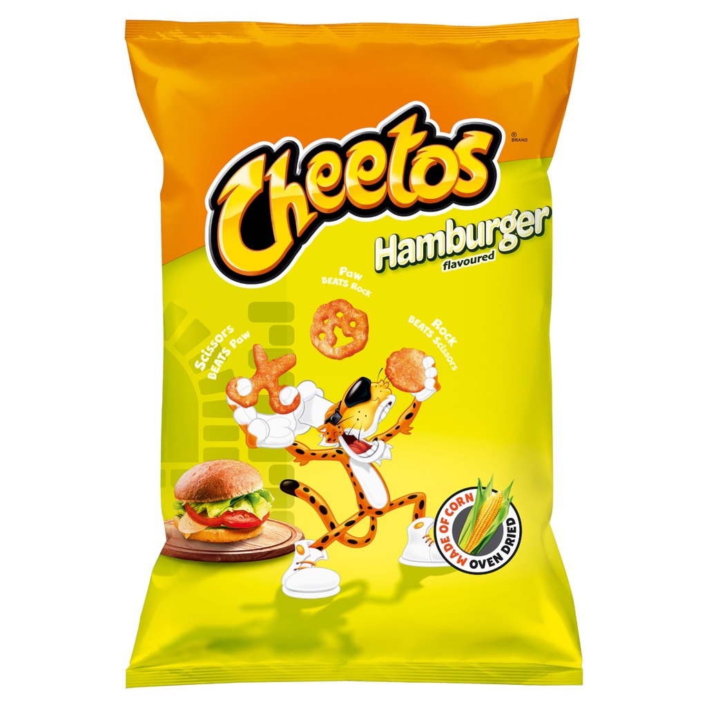 CHRUPKI CHEETOS ROCK PAW SCISSOR HAMBURGER 145G*14