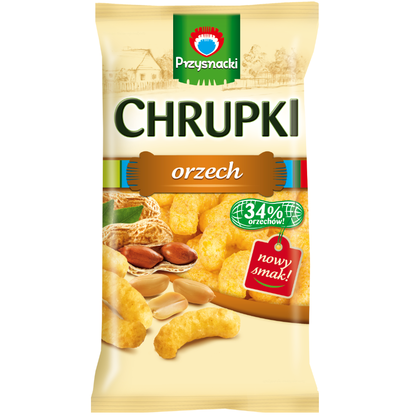 CHRUPKI PRZYSNACKI ORZECH 150G*14 INTERSNACK