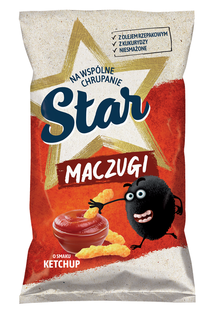 CHRUPKI STAR MACZUGI KETCHUP 80G*18 FRITO-LAY