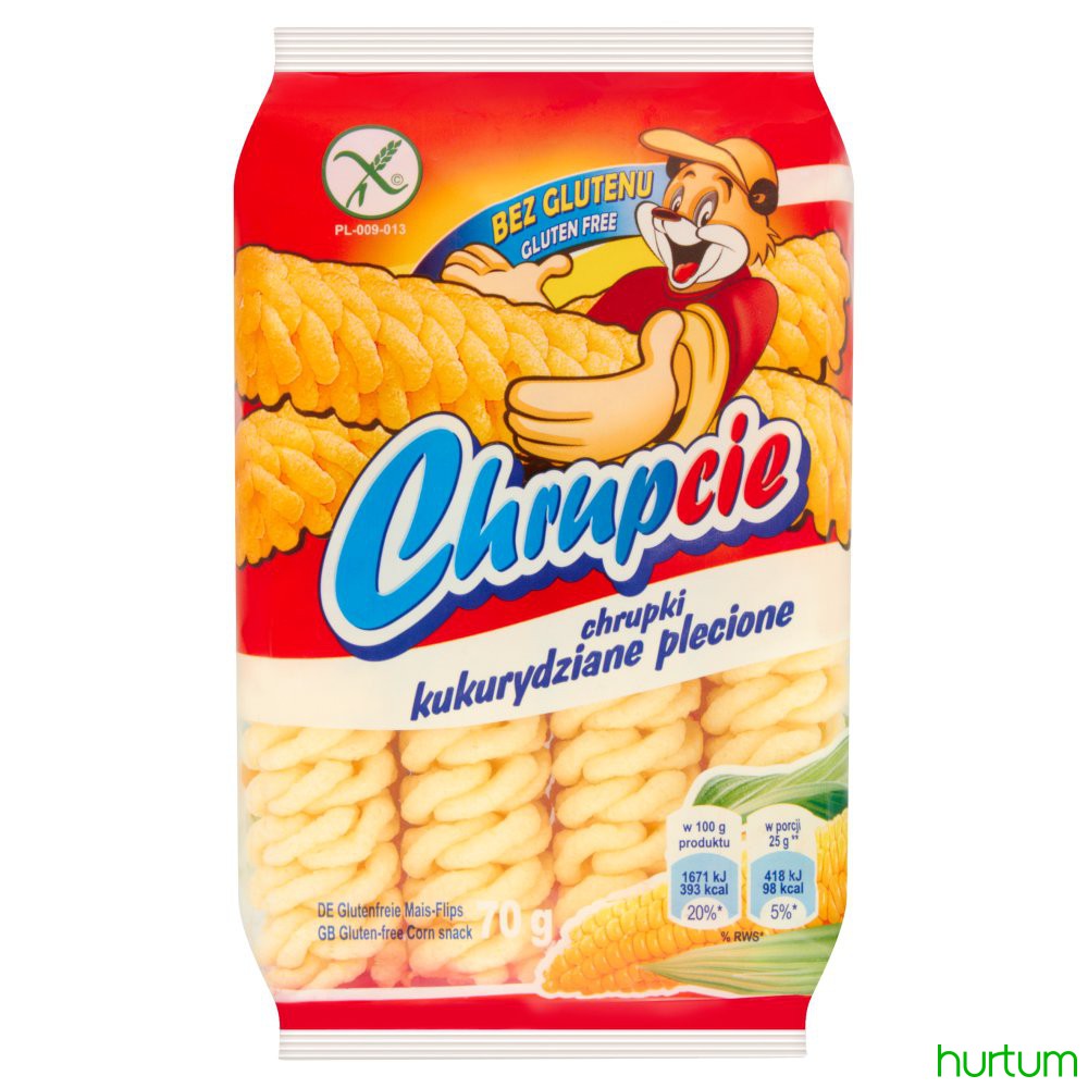 CHRUPCIE PLECIONE KUKURYDZIANE 70G*36 EUROSNACK