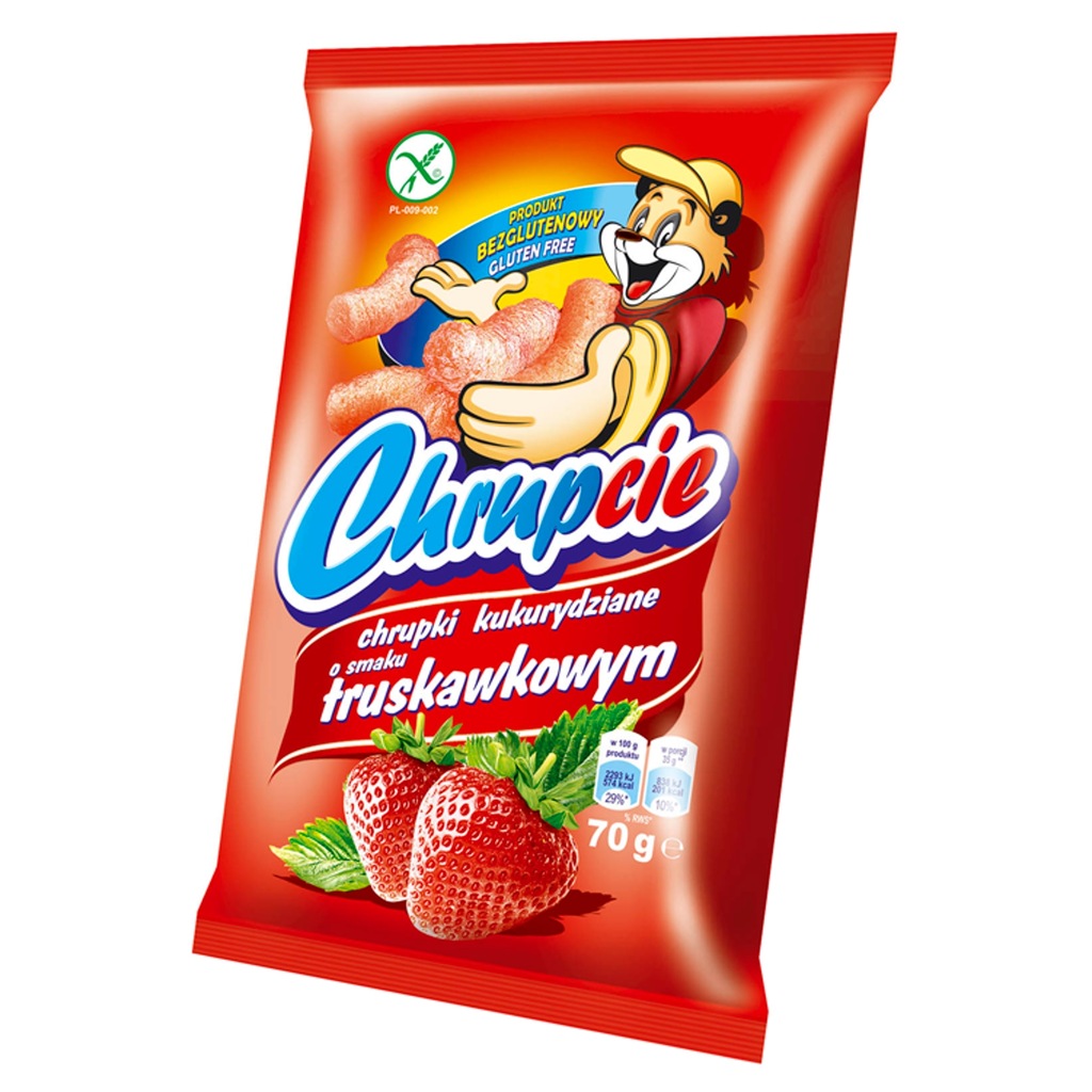 CHRUPCIE TRUSKAWKOWE 70G*24 EUROSNACK