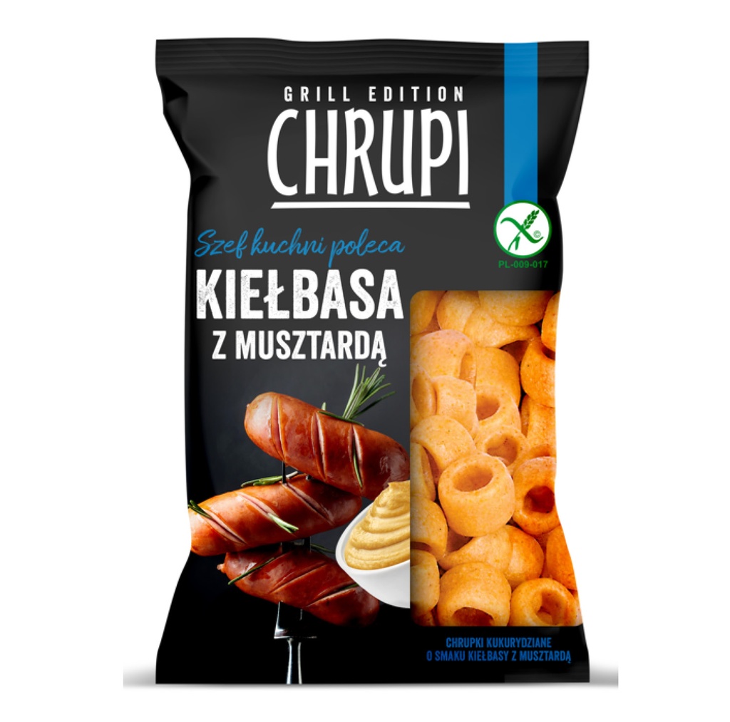 CHRUPI CHRUPKI KIELBASA Z MUSZTARDA 110G*18 EUROSNACK