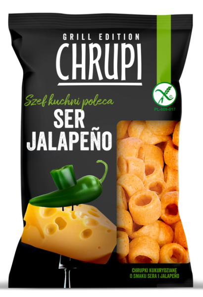 CHRUPI CHRUPKI SER JALAPENO 110G*18 EUROSNACK