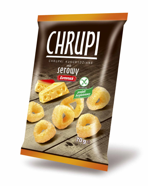 CHRUPI CHRUPKI SEROWE 70G*24 EUROSNACK